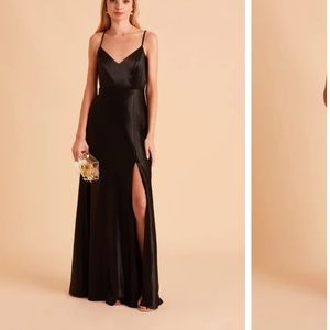 Birdy Grey Jay Black Satin Bridesmaid Dress